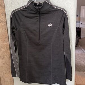 Masters Tech Active Quarter Zip Pullover Jacket Women Small Gray Activewear